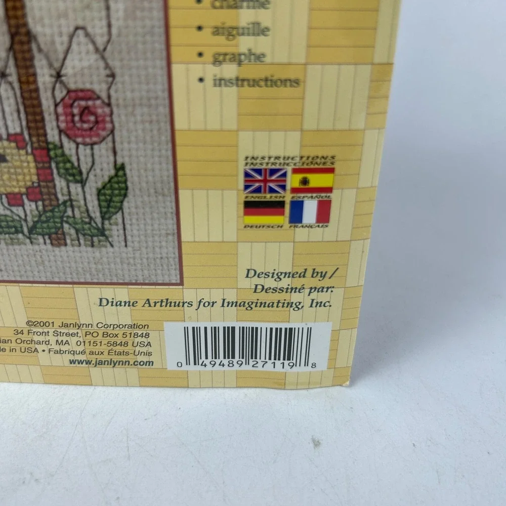 Vintage Janlynn 027-0119 Birdhouse Angel Flower 
